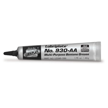 Lubriplate No. 930-Aa, 36 1.75 Oz Tubes, Nlgi No. 2 Non Melt General Purpose Grease, PK36 L0096-086